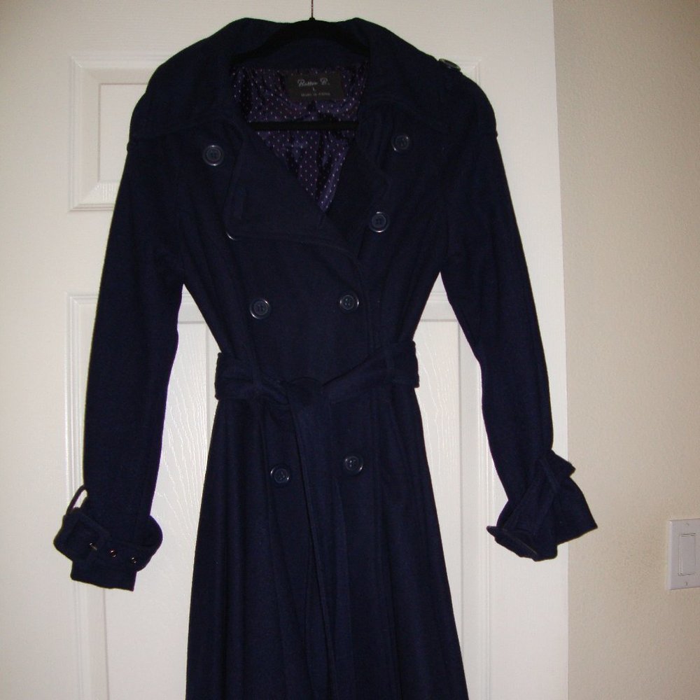 NWOT Blue Navy Coat